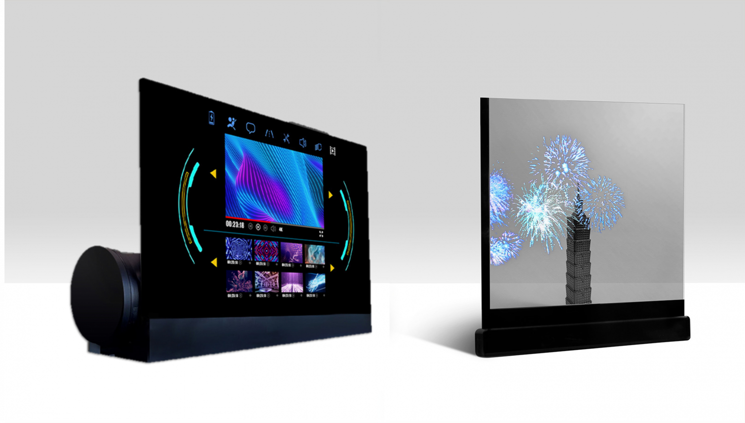 可卷式、折迭性、高透明